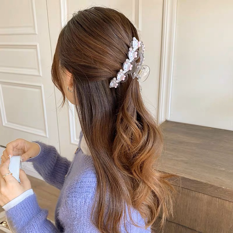 Lucu Sanrio Ambil Klip Perempuan Musim Panas Kembali Kepala Rambut Klip Hiu Besar Berkelas Jepit Rambut Aksesoris Rambut