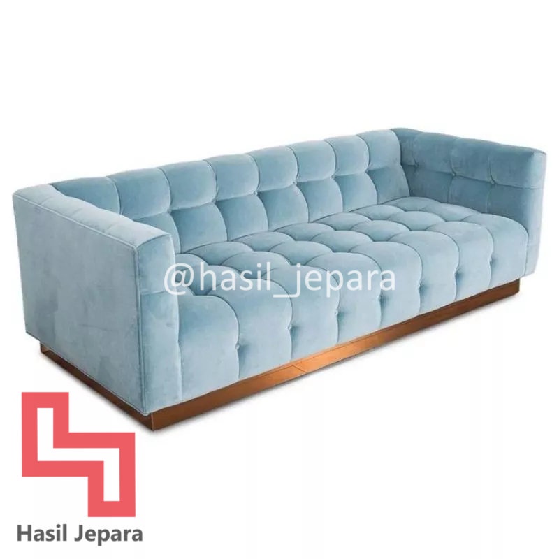 Sofa keluarga 3 seater sofa tv dalam ruangan ruangan rumah ruang keluarga Hasil Jepara