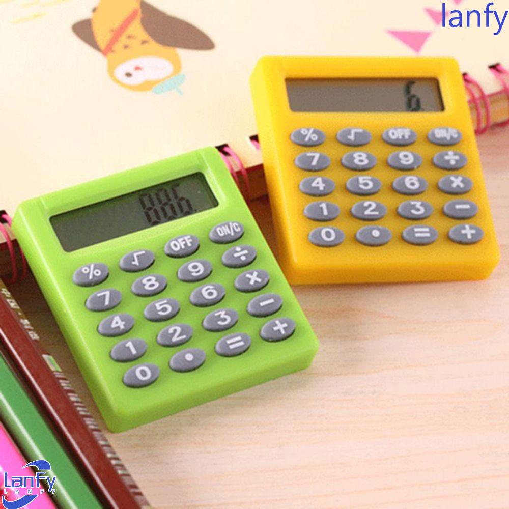 Lanfy Kalkulator Persegi Kecil Kawaii Lucu Perlengkapan Kantor Elektronik Kantor Personalized Student Digit Calculator