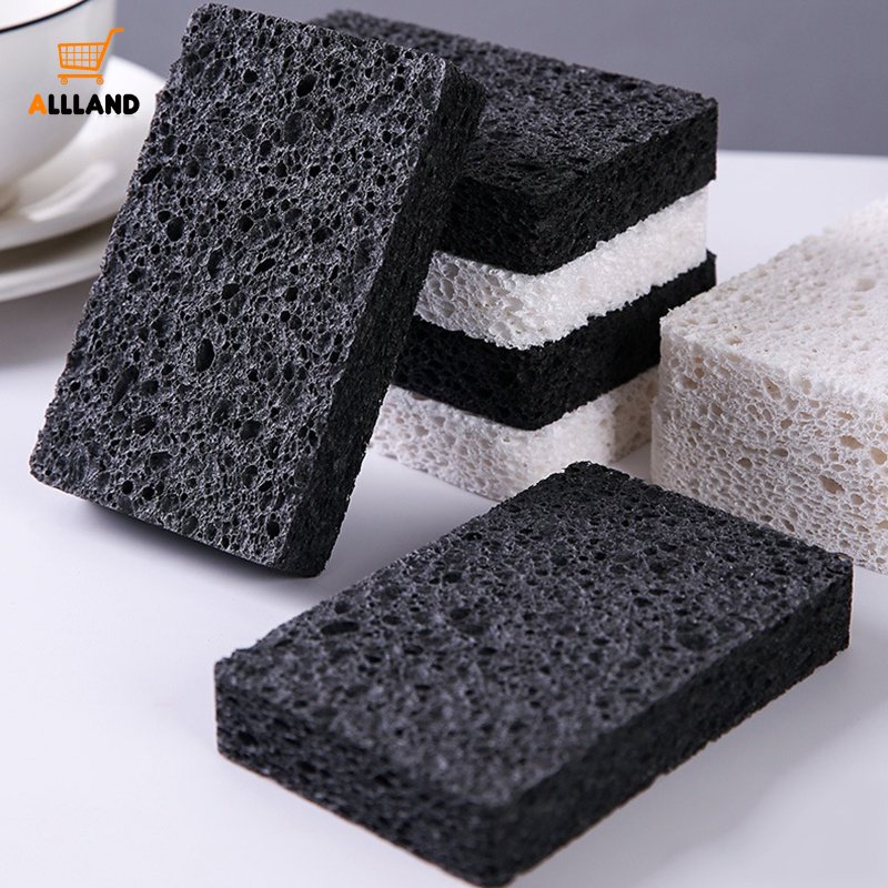 Spons Pulp Kayu Serap Air Lembut/ Spons Pembersih Cuci Piring Dapur/ Scouring Pad Dekontaminasi Kuat