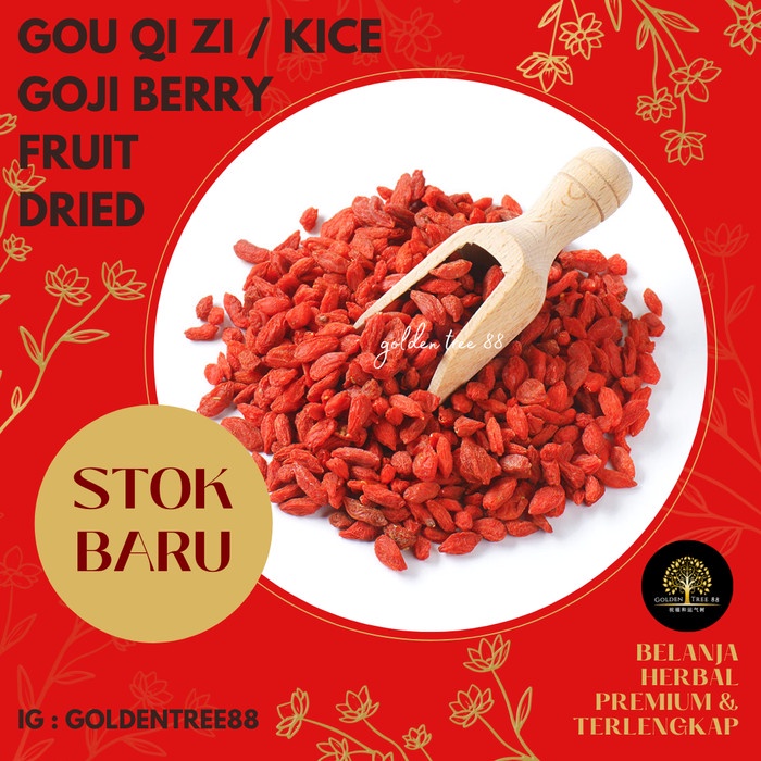 

Bisa COD (500 gr) Buah kering GOJIBERRY ORIGINAL / Gou Qi Zi / Kice