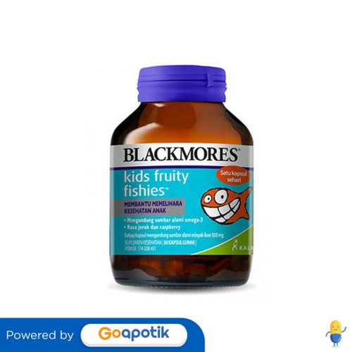 Blackmores Kids Fruity Fishies Botol 30 Kapsul