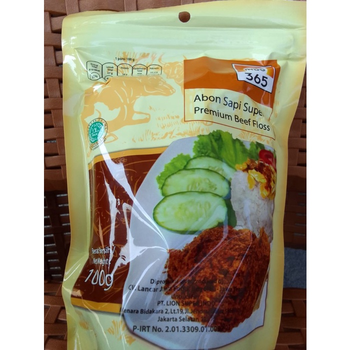 

Makanan | Abon Sapi Super Premium Beef Floss 365 isi 100 Gram