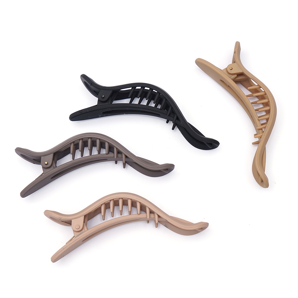 Trendy Matte hair Clip Untuk Wanita Chic Dan Bertekstur hair Claw Aksesoris Rambut