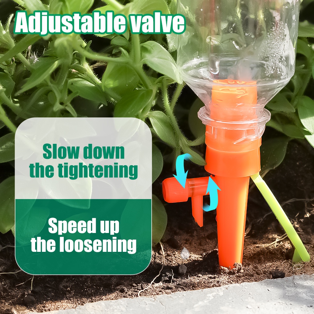 2warna Dripper Air Otomatis Tanaman Tipe Plug-In Portabel/ Bunga Plastik Berkualitas Tinggi Self Watering Indoor Outdoor Alat Irigasi Taman