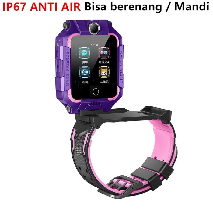 Jam Imoo Z6 Frozen Smartwach Z6 Biru Frozen anti air 360 drajat - Biru Muda