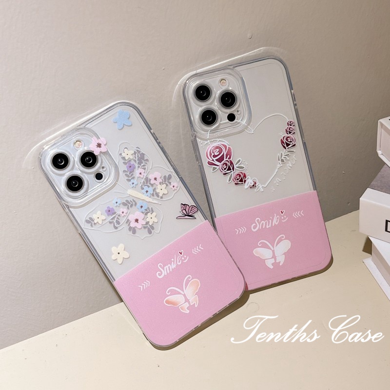 Kompatibel Untuk Iphone14 13 12 11 Pro Max X XR Xs Max8 7 6 6s Plus Se2020 Angel Eye Butterfly Flower Phone Case