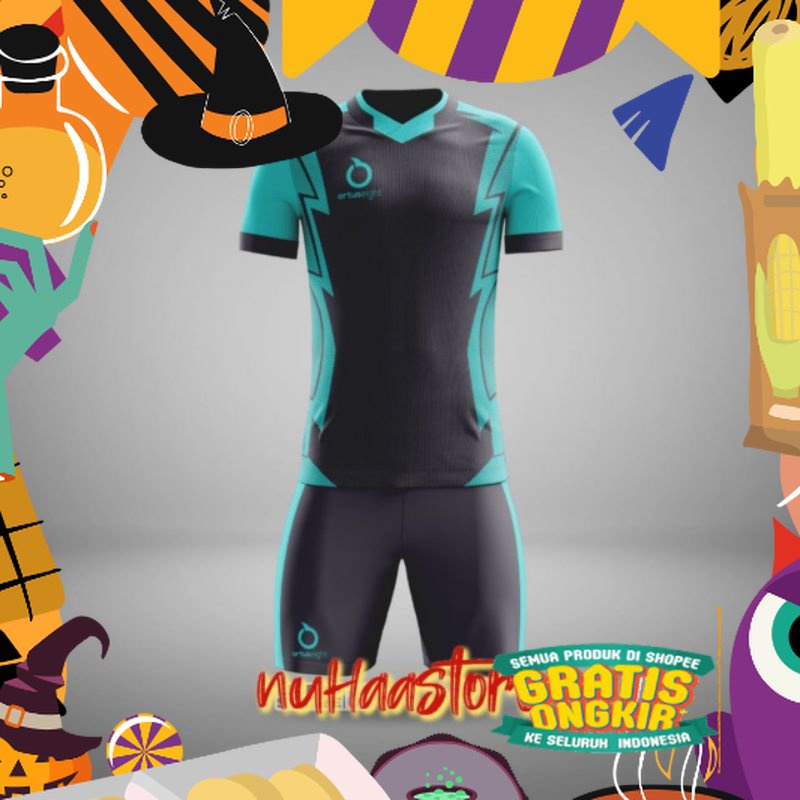 BIG SIZE Jerssey Futsal Ukuran Jumbo Sablon Nama Dan Nomor Kaos Futsal Baju Futsal 1 Set  + Celana, 