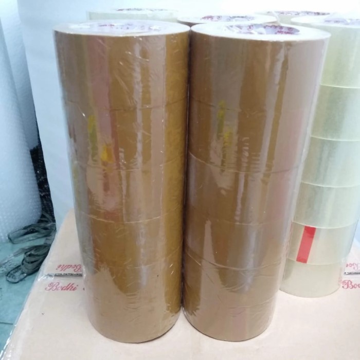 

lakban bening/coklat kualitas premium 48mm x 90 yard 1 slop isi 6roll