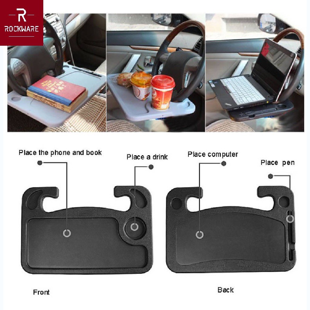 AKN88 -ROCKWARE RW-SWD01 - Steering Wheel Desk - Meja Tatakan Setir Mobil