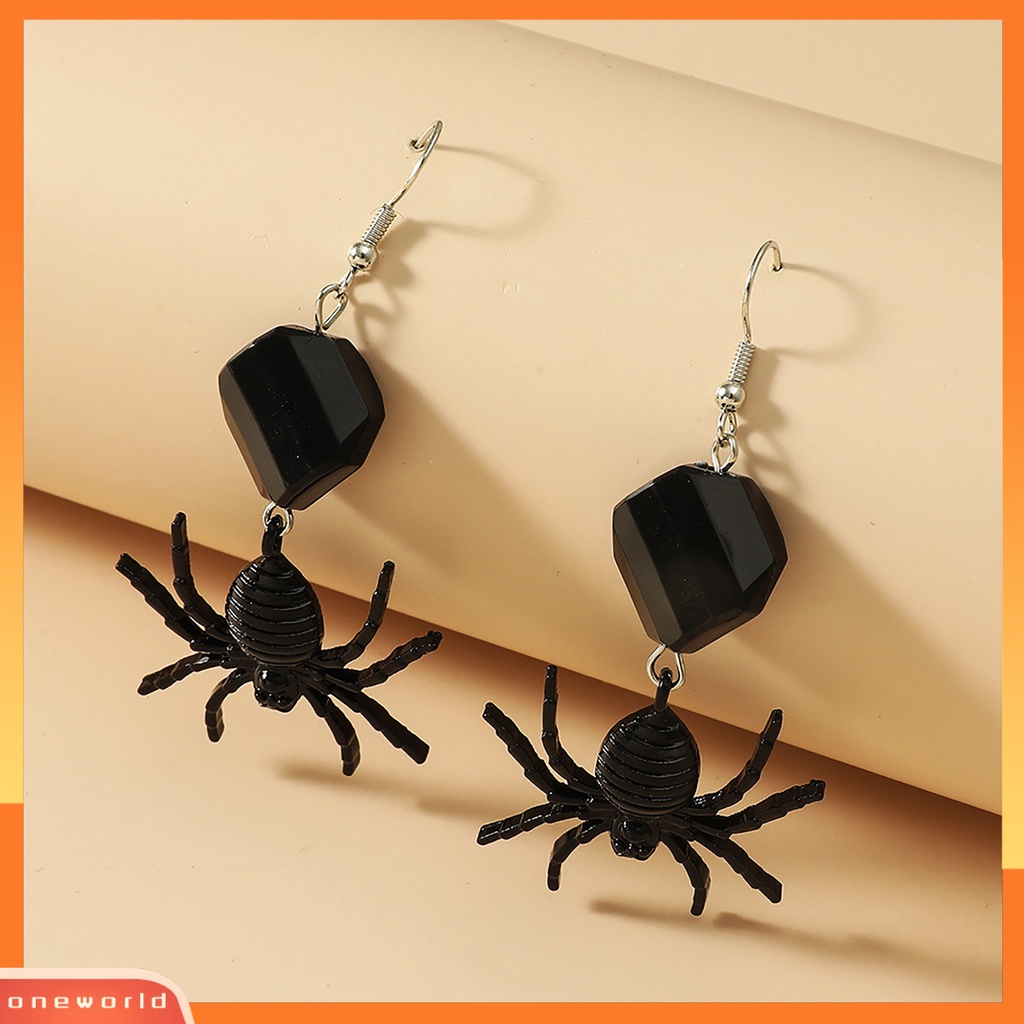 [WOD] Wanita Vintage Spider Anting Drop Menjuntai Berlebihan Panjang Hewan Perhiasan Dekorasi