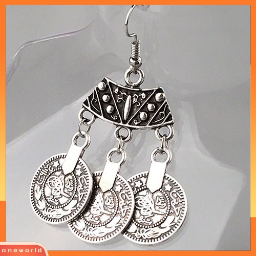 [WOD] Wanita Retro Gypsy Bohemian Statement Tibet Tribal Drop Menjuntai Kait Anting