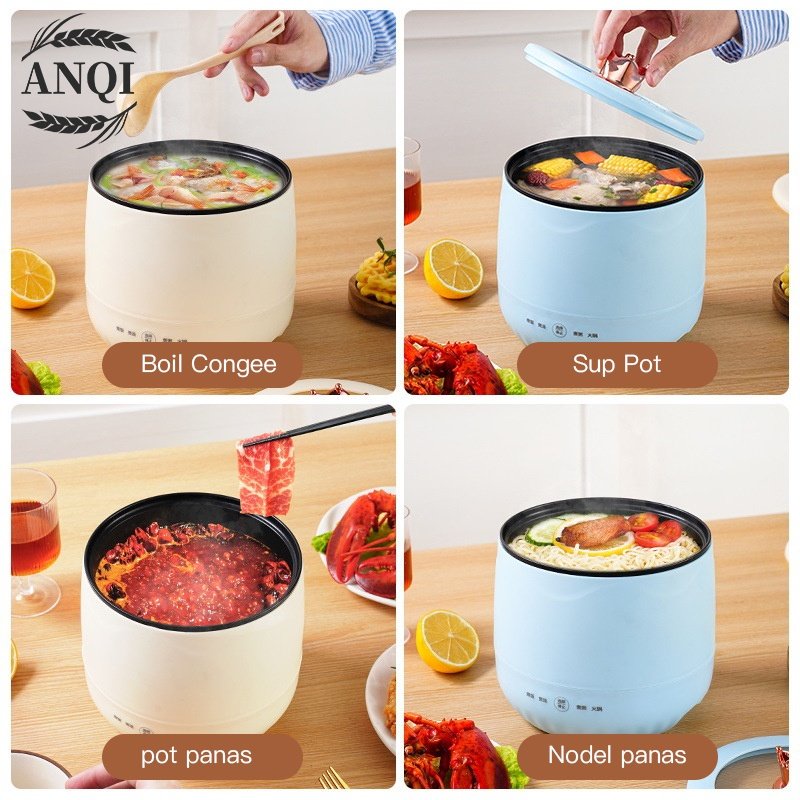 ANQI 1888 Panci Listrik Serbaguna Untuk Goreng / Rice cooker Masak Nasi /  Hot pot Panci Listrik Multifungsi VS-1863