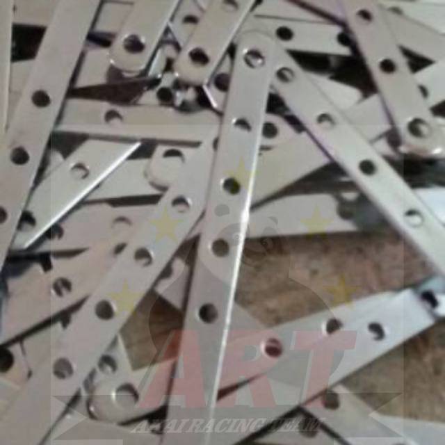 King Diamond89 - Plat Bolong chrome Universal Multi fungsi Super Kuat Dan Tidak Karatan