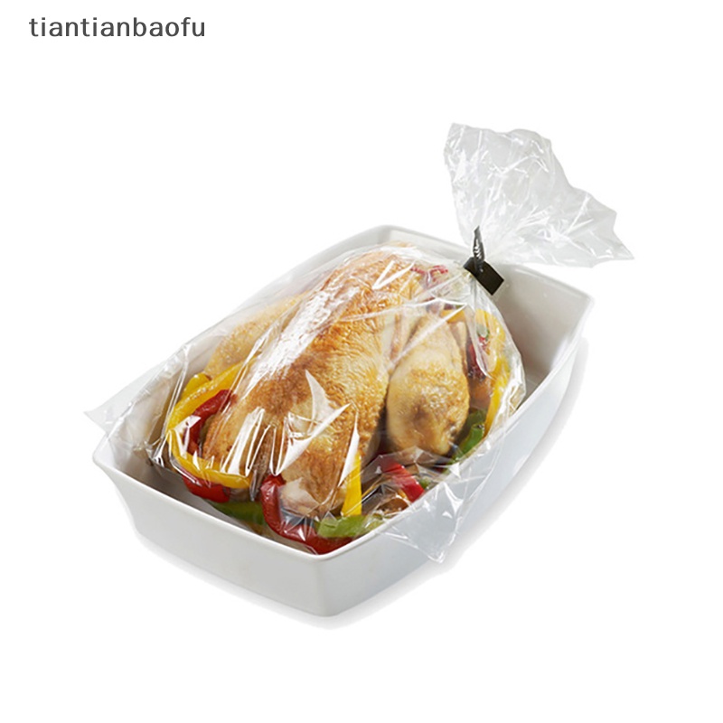 [tiantianbaofu] 10/20pcs Tas Turki Oven Roasg Bags Baking Sleeve Turkey Baking Bag Untuk Butik Masak