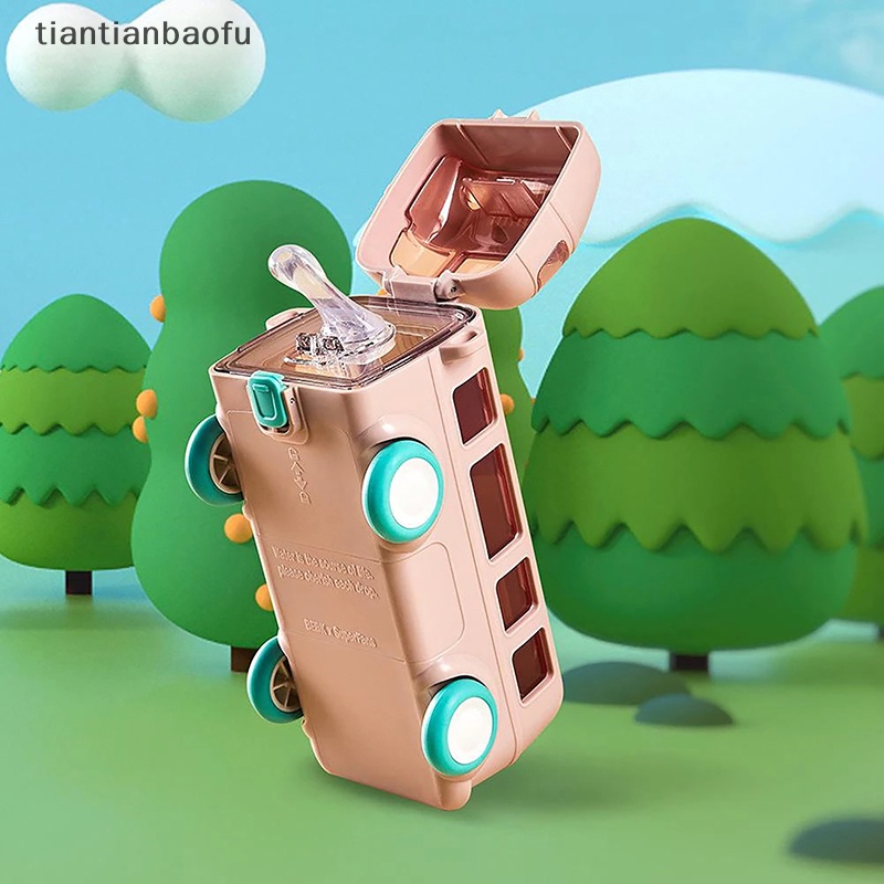 [tiantianbaofu] Gelas Air Jerami Mobil Anak Musim Panas Bus Cangkir Bayi Straw Bottle Water Bottle Boutique