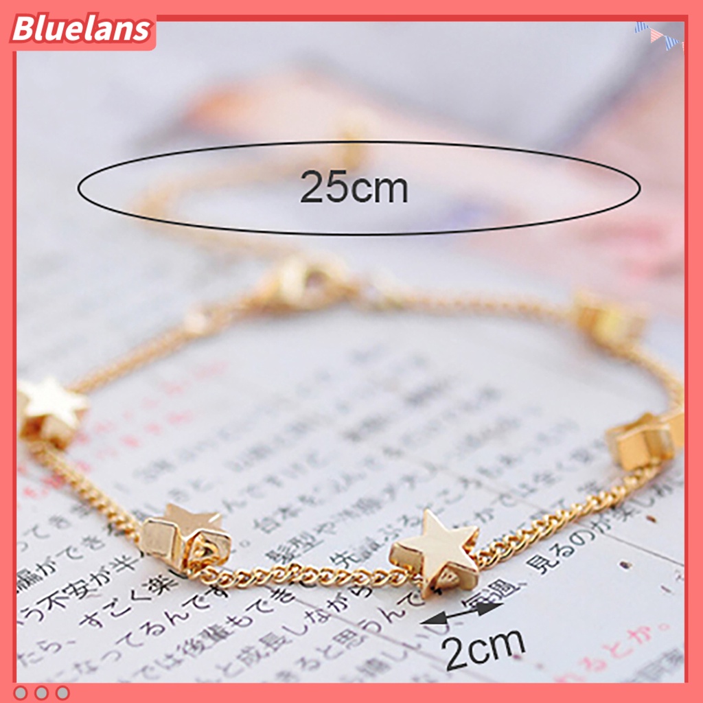 [BLS] Gelang Adjustable Simple Gelang Rantai Love Hati Warna Emas Untuk Pesta