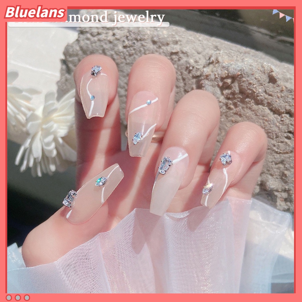 [BLM] 20pcs /Box Hiasan Kuku Glitter Nail Art Cubic Zirconia Shiny Nail Rhinestone Jewelry Ornamen Untuk Wanita