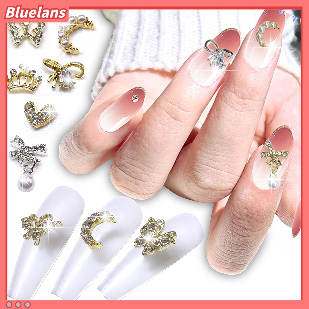[BLM] 10pcs Pesona Kuku Desain Random Ornamen Kerajinan Manicure Kuku 3D Ringan DIY Untuk Salon