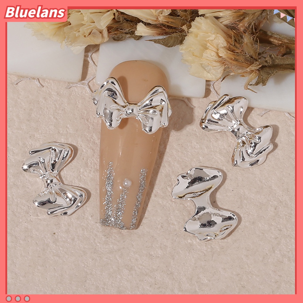 [BLM] 10pcs Hiasan Kuku Gloss Tidak Jatuh Tiga Dimensi DIY Mempesona Efek Visual Jantung Busur Beruang Kelinci Kuku Paduan Dekorasi Kuku Salon Pasokan