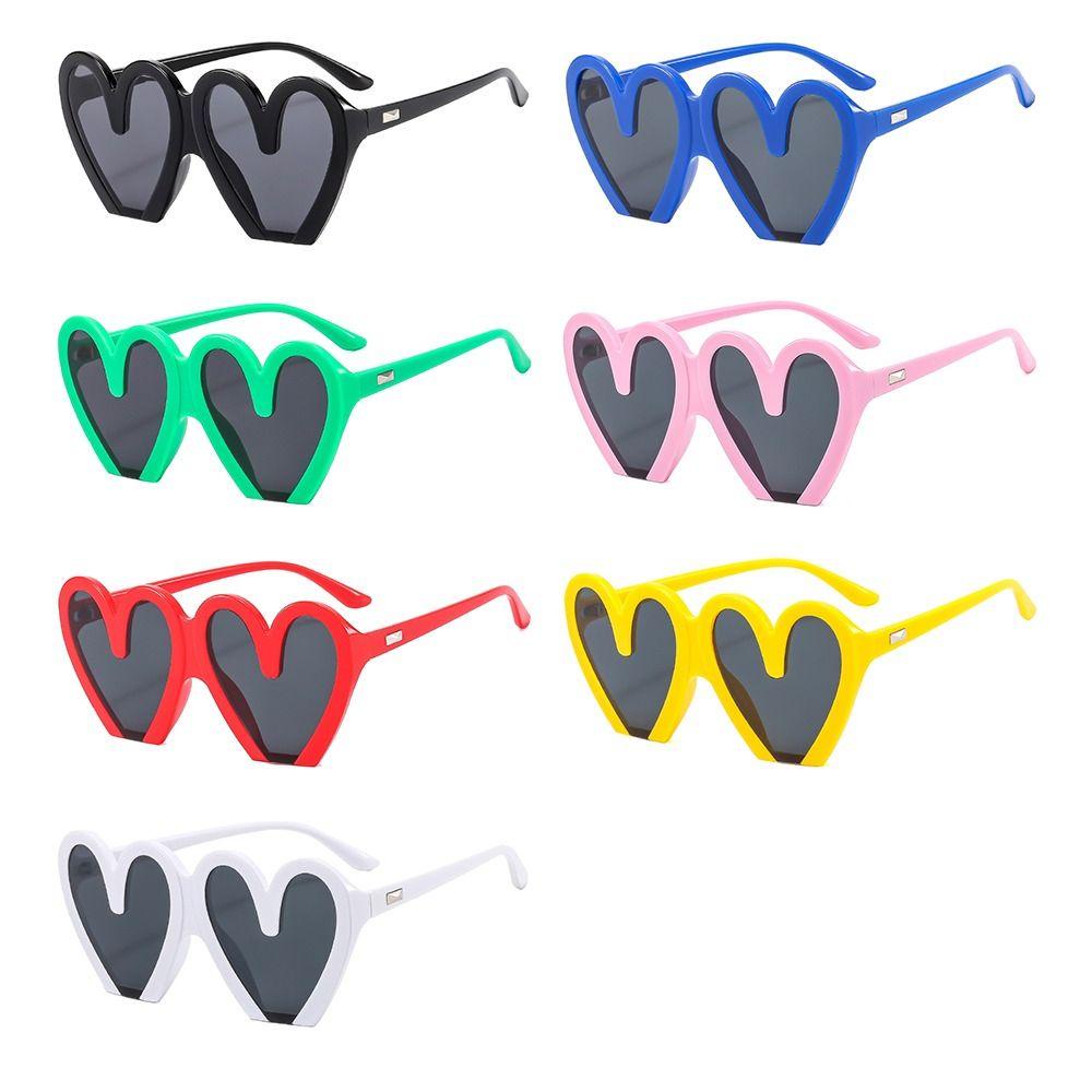 R-flower Heart Sunglasses Untuk Wanita Vintage Aksesoris Kostum Halloween Nuansa Keren