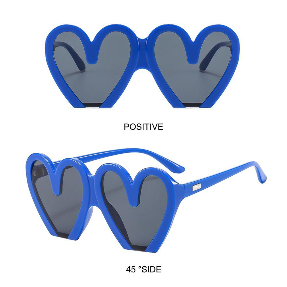 R-flower Heart Sunglasses Untuk Wanita Vintage Aksesoris Kostum Halloween Nuansa Keren