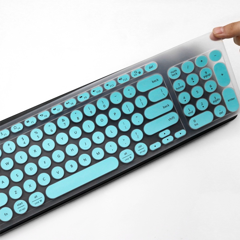 Tahan Air Tahan Debu Warna Silicone Keyboard Skin Guard Cover Protector Untuk Logitech K780 Ultra Tipis Silikon Penutup Keyboard Laptop Pelindung Kulit Multi-Perangkat Wi