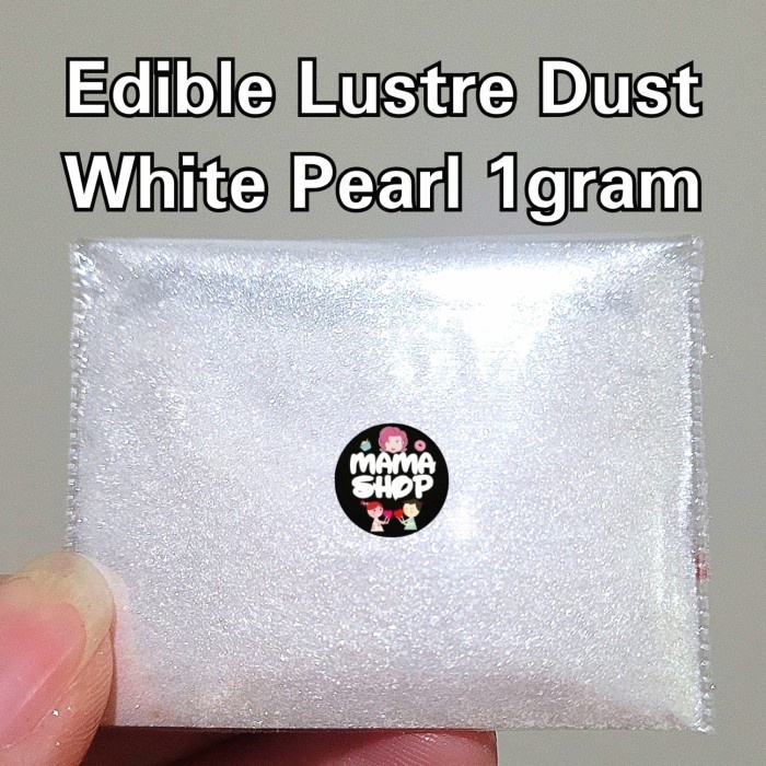 

LUSTRE GOLD BUBUK EMAS 1 GRAM EDIBLE BISA DIMAKAN UNTUK HIASAN KUE - WHITE PEARL