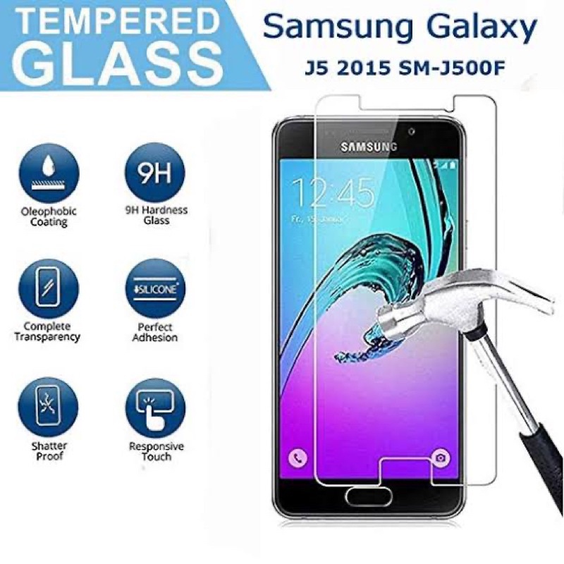 Tempered glass samsung j5 J500/ j5 prime Anti Gores Samsung Bening Transparant bening