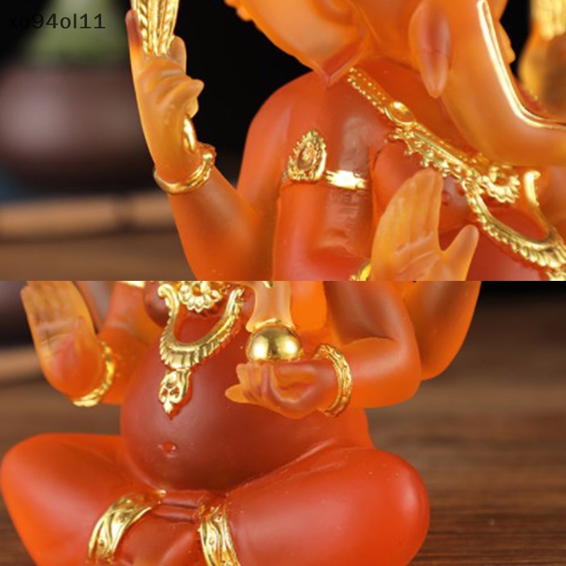 Patung Ganesha Dewa XO Bening Patung Gajah Hindu Ornamen Buddha OL