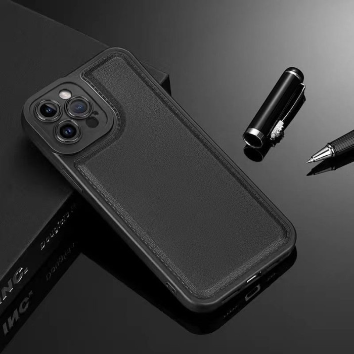 Case LEATHER PRO CAMERA Tecno Spark GO 2023/Spark 10 NFC/Spark 10Pro Softcase Kulit Sintetis