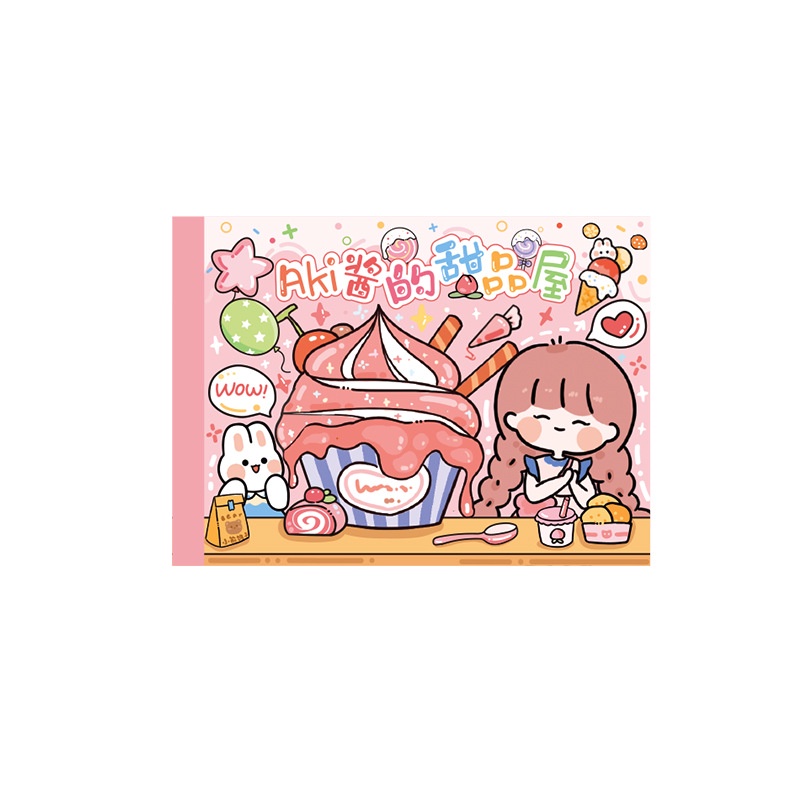 (50 LBR) AKI BUKU STIKER 50 LEMBAR DEKORASI AESTHETIC BUKU JURNALN  STICKER