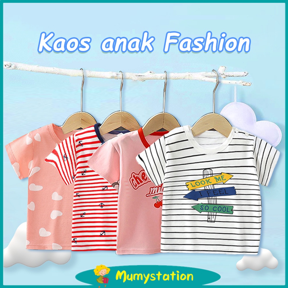 Mumystation Kaos Anak/ Laki Laki Perempuan Atasan Lengan Pendek/ Kaos Bayi Motif Spaceman 1-3 tahun