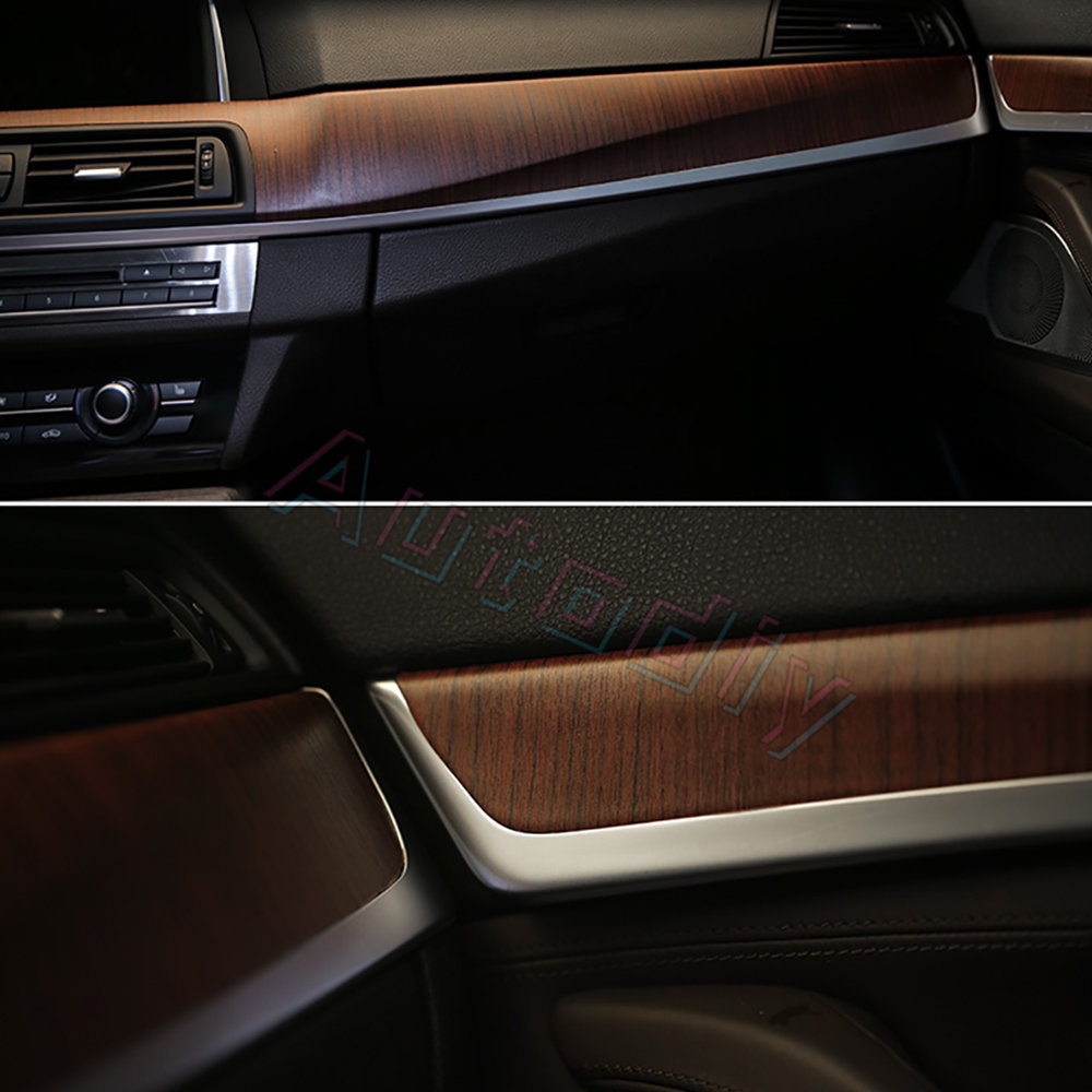 100*30cm Serat Kayu Wrap Film Stiker Mobil Gaya Retro Decals Auto Interior Wood Textured Film Self-adhesive Wrap