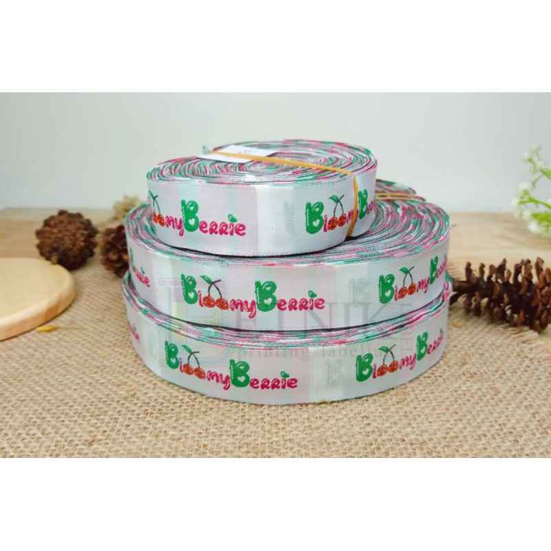 

label woven uk 2x6 cm woven bordir woven demask label baju