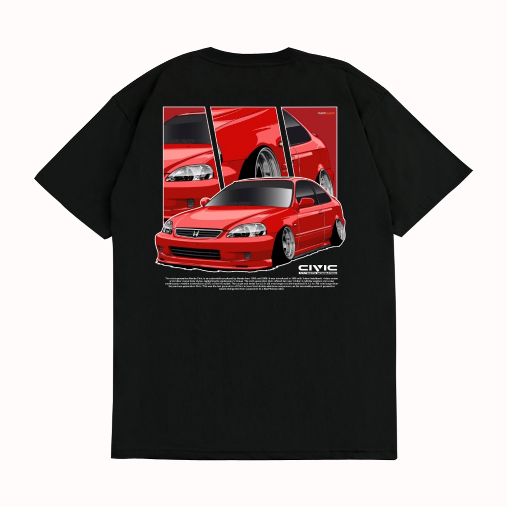 Kaos T Shirt HONDA CIVIC FERIO CIVIC EK STANCE Kaos Otomotif