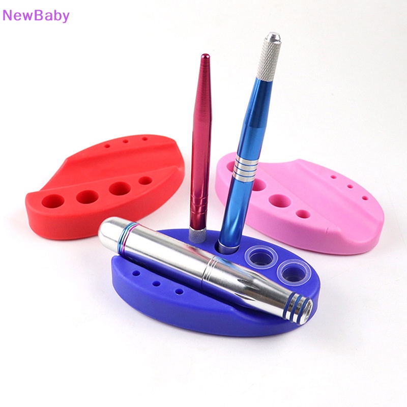 Newbaby 1PC Pigment Silicone Tattoo Pen Holder Tinta Cup Pot Stand Rak Alat Makeup ID