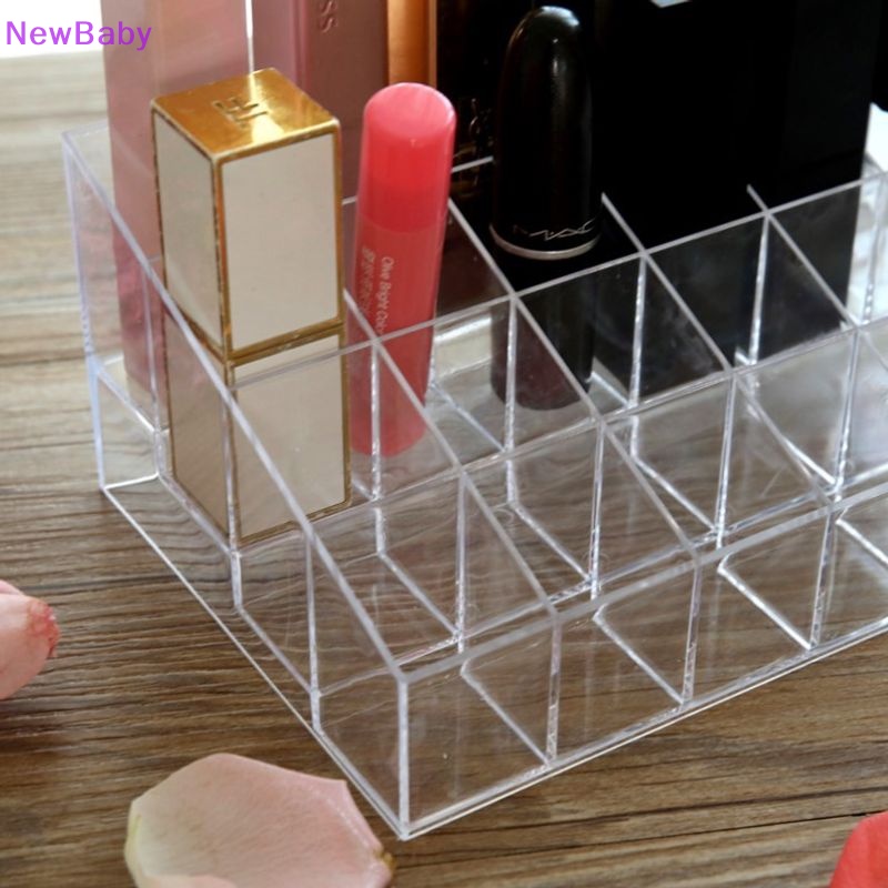 Newbaby 24kompartmen Lip Organiser Storage Display Box Case Costmetics Make Up ID