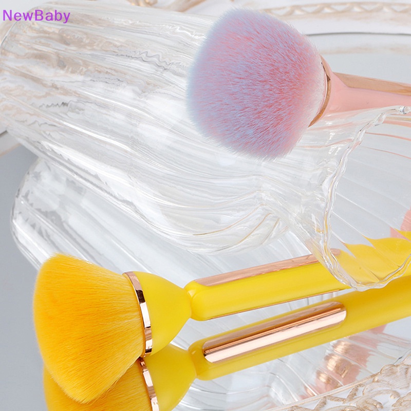 Newbaby 1PC Sikat Pembersih Debu Kuku Kepala Besar Untuk Manicure Blush Powder Makeup Brushes ID