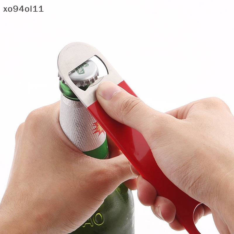 Xo Bartender Bottle Opener Pembuka Botol Bir Bahan Stainless Steel Lapis Karet OL