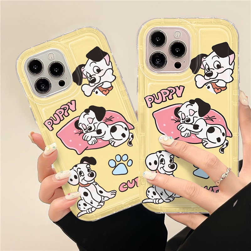 IPHONE Soft Phone Case Kompatibel Untuk Iphone14 13 11 12 Pro XS Max X Xr7 +8 Plus Casing Cute Puppy TPU Silikon Shockproof Cover