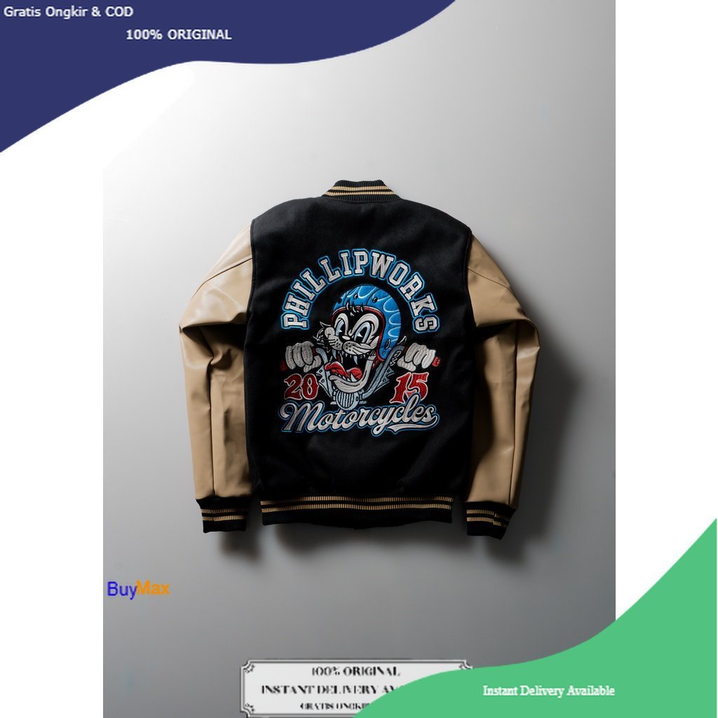 Phillipworks Ride To Glory Varsity / BuyMax / Phillip Works / Jaket PhillipWorks Heavyweight Series