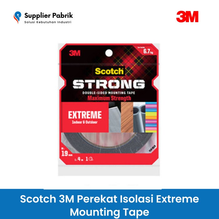 

Scotch 3M Perekat Isolasi Extreme Mounting Tape 414-M19 19 MM X 4 M