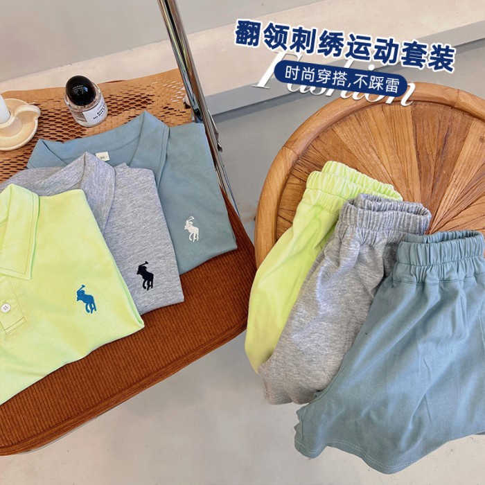 Polo ralph kerah set anak perempuan umur 3-8 tahun/ Polo set anak