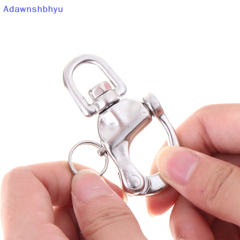 Adhyu Stainless Steel Quick Release Boat Chain Shackle Swivel Snap Hook 70mm ID
