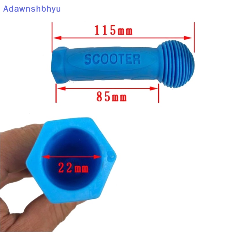 Adhyu Grip Karet Handle Pegangan Stang Sepeda Cover Anti-Selip Sepeda Roda Tiga Skateboard Scooter Untuk Anak Kids Biru Merah ID