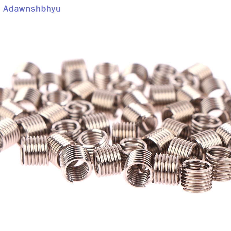 Adhyu 50Pcs Wire Thread Insert M6 X 1.0 1.5D Insert Helicoil Wire Thread Repair Insert ID