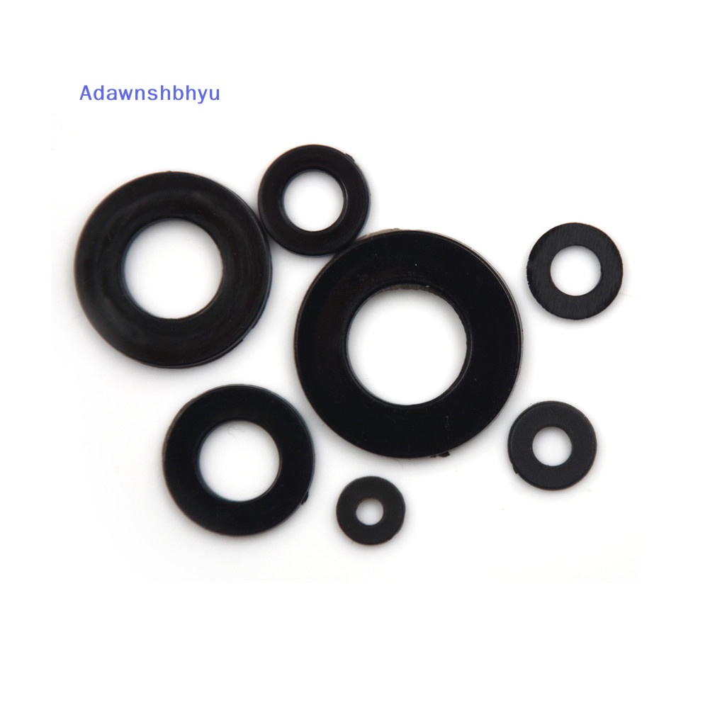 Adhyu Hot Form A Flat Hitam Tebal Neoprene Plastic Washers - M3 M4 M5 M6 M8 M10 M12 Ho ID