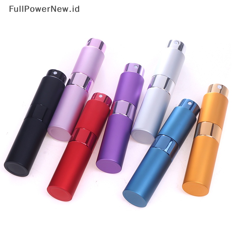 Power 8ML Botol Isi Ulang Motif Rotan Portable Rotary Aluminium ID