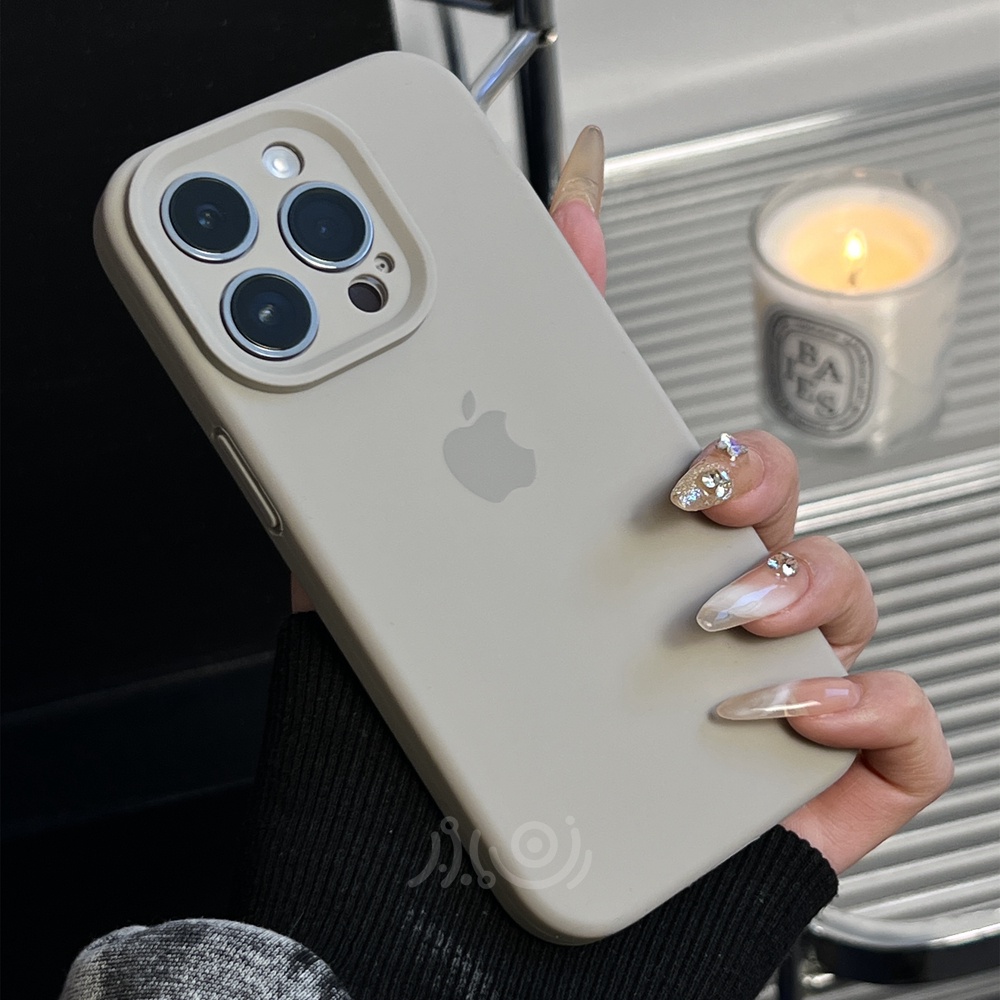 IPHONE Pelindung Kamera Case Ponsel Silikon Cair Untuk Iphone11 12 13 14 Pro Max Casing Iphone14 Plus Full Cover Shockproof Soft Case